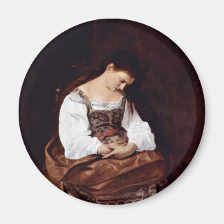 Mary Magdalene von Michelangelo Merisi Da Caravagg Magnet