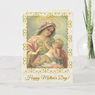MARY MAPPY'S DAY JUNGFRAU MARY RELIGIOUS CARD KARTE