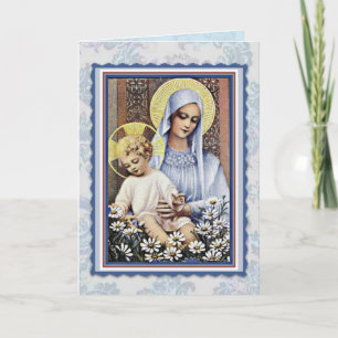 MARY MAPPY'S DAY JUNGFRAU MARY RELIGIOUS CARD KARTE
