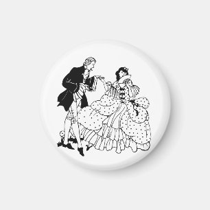 Mary Me Viktorianisch Couple Silhouette Art Magnet