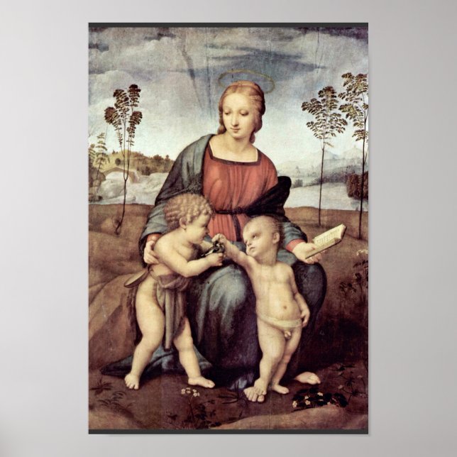 Mary mit Christkind und John the Baptist, Poster (Vorne)