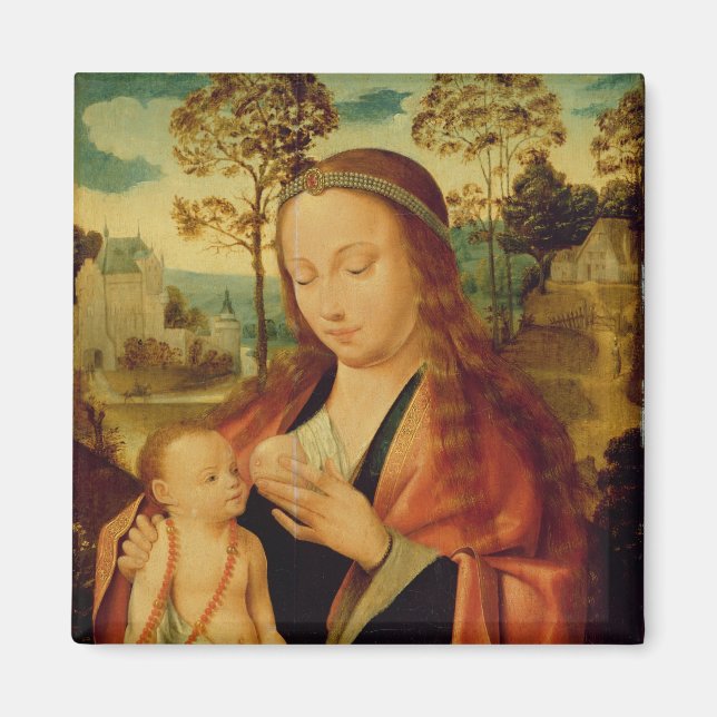 Mary mit dem Christ Child, Anfang des 16. Jahrhund Magnet (Vorne)