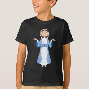 Mary mit Rosary T-Shirt