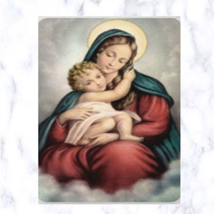 Mary Mother of God Prayer Card Visitenkarte