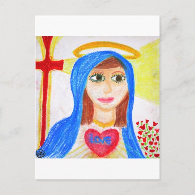 Mary, Mutter der Liebe Postkarte (Vorderseite)