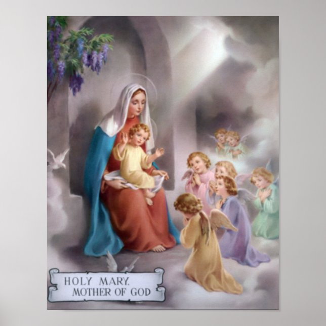 Mary Mutter Gottes, die heilige Jungfrau, Poster (Vorne)