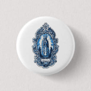 Mary Mutter von Jesus, Fatima. katholisches Kissen Button