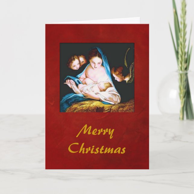 Mary n'Child Card Feiertagskarte (Vorderseite)