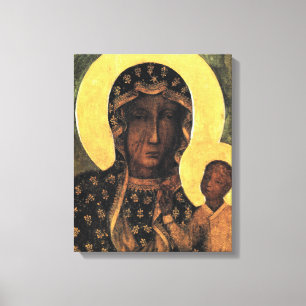 Mary of Czestochowa Polen Icon von unserer Lady Ju Leinwanddruck