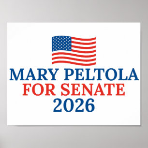 Mary Peltola für den Senat 2026 Alaska-Wahl Poster