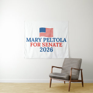 Mary Peltola für den Senat 2026 Alaska-Wahl Wandteppich
