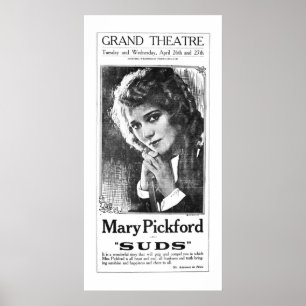 Mary Pickford 1921 Vintages Filmanzeigenplakat Poster