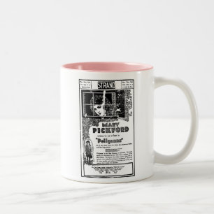 Mary Pickford POLLYANA 1920 Filmwerbung Zweifarbige Tasse