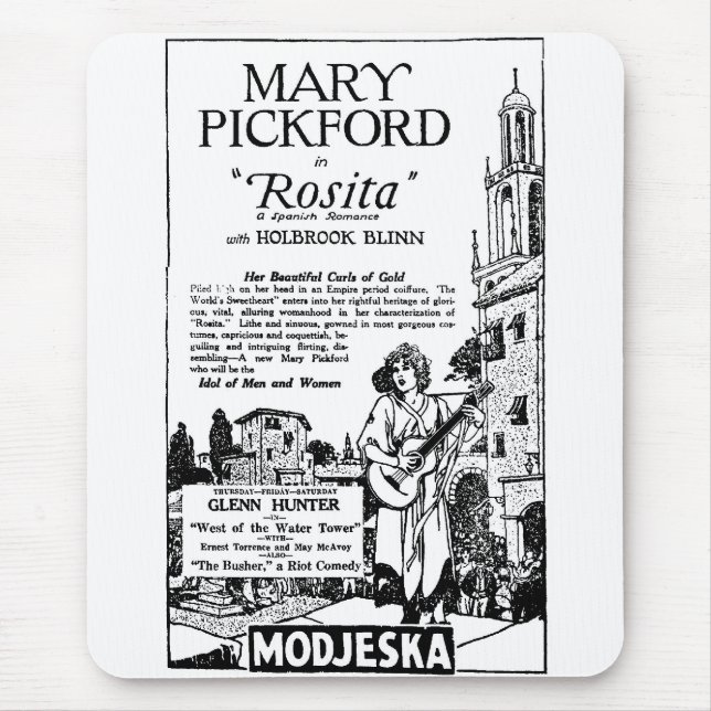 Mary Pickford Rosita 1924 Mousepad (Vorne)