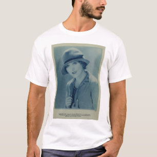 Mary Pickfordporträt 1928 mit Hut T-Shirt