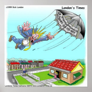 Mary Poppins Umbrella Funny Collectious Art Poster