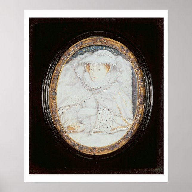 Mary Queen of Schotten (1542-87) als Witwe Poster (Vorne)