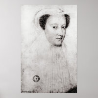 Mary, Queen of Schotten in white trauurning, 1560
