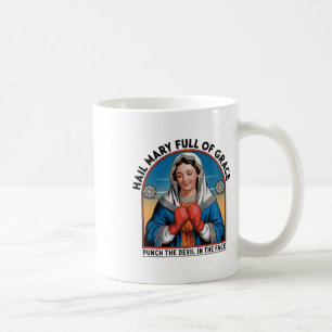 Mary Religiöses Boxen T-Shirt Lustig Christlicher  Kaffeetasse