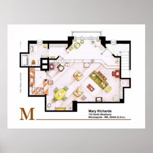 Mary Richards apt von der Mary Tyler Moore Show Poster