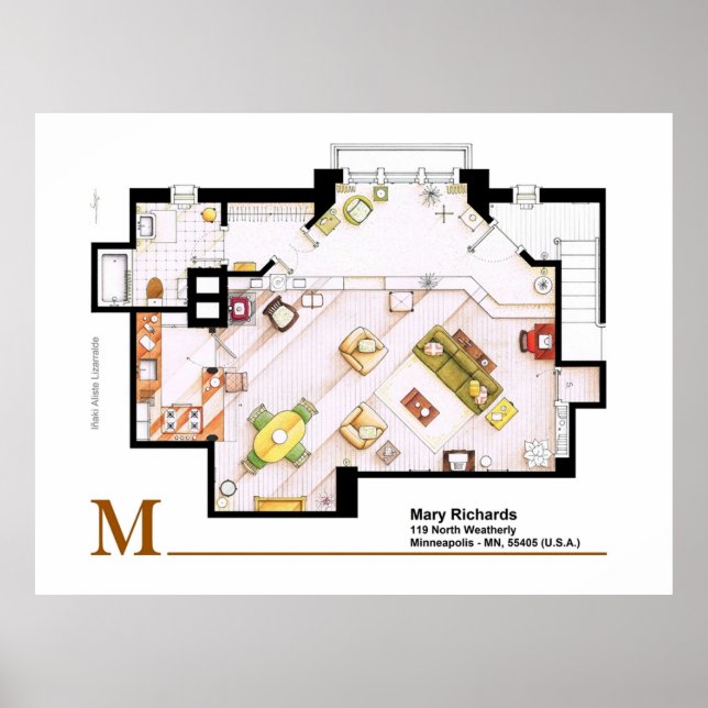 Mary Richards apt von der Mary Tyler Moore Show Poster (Vorne)