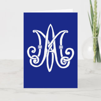 Mary’s Monogram with rosa