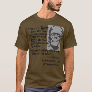 Mary Shelley Frankentein Gothic Horror T-Shirt