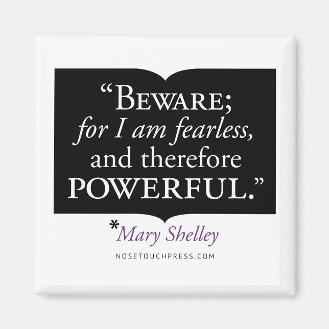 Mary Shelley Quote Magnet (Vorne)