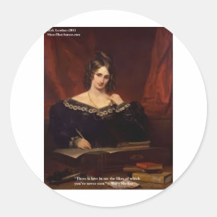 Mary Shelly "Love Never Seen" Geschenke & Karten Runder Aufkleber