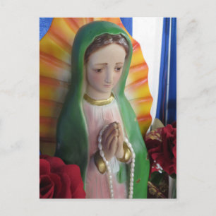 Mary Statue Postkarte