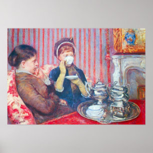 Mary Stevenson Cassatt-A Tasse Tee Poster