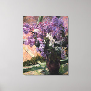 Mary Stevenson Cassatt - Lilacs in a Window 1880 Leinwanddruck