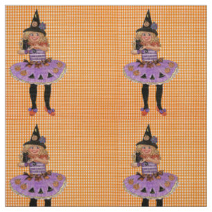 Mary the Halloween Witch Fabric Stoff