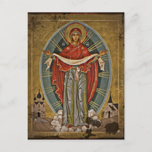 Mary the Protector Theotokos Postkarte