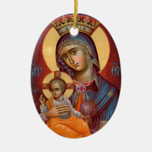 Mary - THEOTOKOS Keramik Ornament