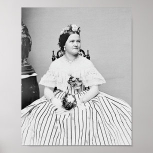 Mary Todd Lincoln Portrait - Circa 1861 Poster
