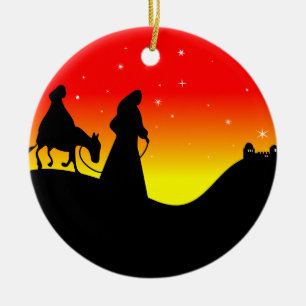Mary u. Joseph Keramik Ornament