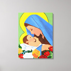 Mary und baby Jesus Leinwand art