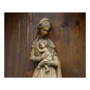 Mary und Baby Jesus Poster