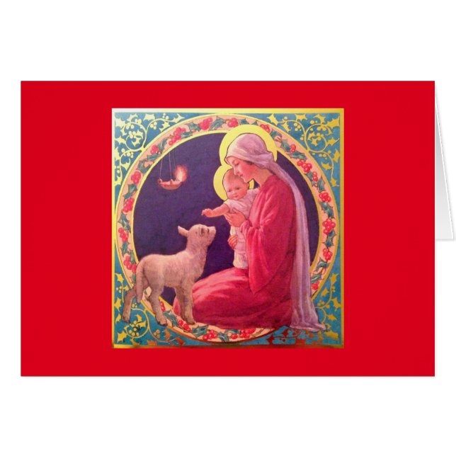 Mary und das Baby Jesus (Vorderseite (Horizontal))