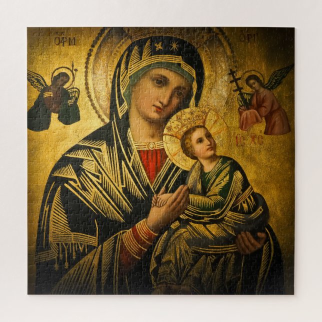 Mary und das Baby Jesus Puzzle (Vertikal)