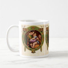 Mary und Jesus mit Stechpalme Kaffeetasse