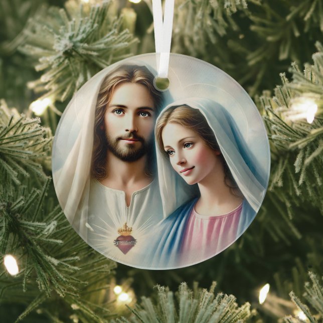 Mary und Jesus Ornament Aus Glas (InSitu)