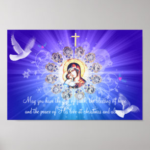 Mary und Jesus Poster