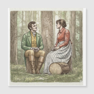 Mary und Tom in "The Other Bennet Sister" Magnetkarte