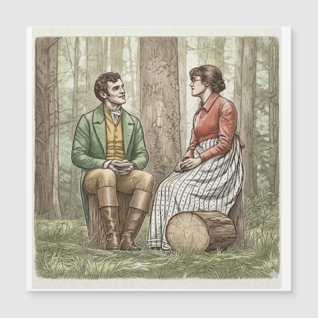 Mary und Tom in "The Other Bennet Sister" Magnetkarte (Vorderseite)