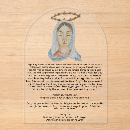 Mary Undoer of Knowleylic Prayer Card Acryleinladungen
