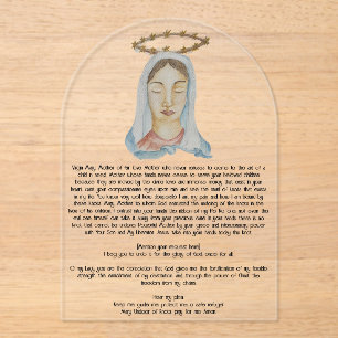Mary Undoer of Knowleylic Prayer Card Acryleinladungen