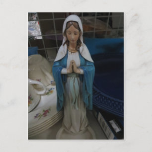Mary unter Geschirr Postkarte