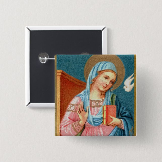 Mary, von F. Lippis Ankündigung (Detail; M 038) Button (Vorne & Hinten)